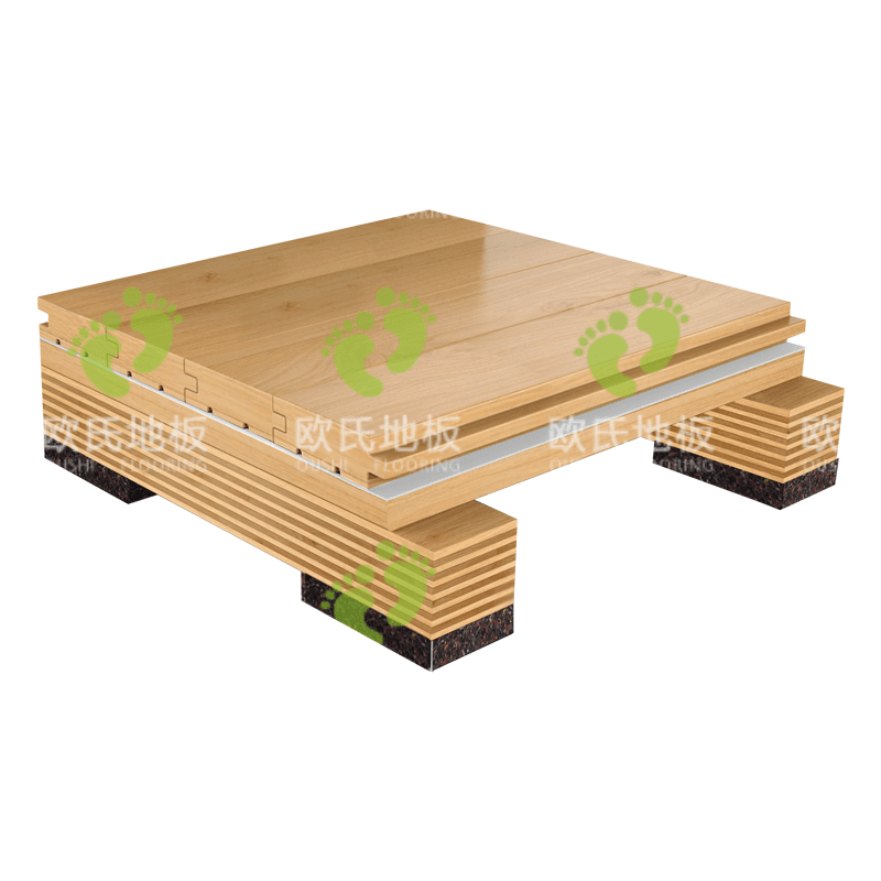 欧氏单层龙骨运动木地板产品介绍